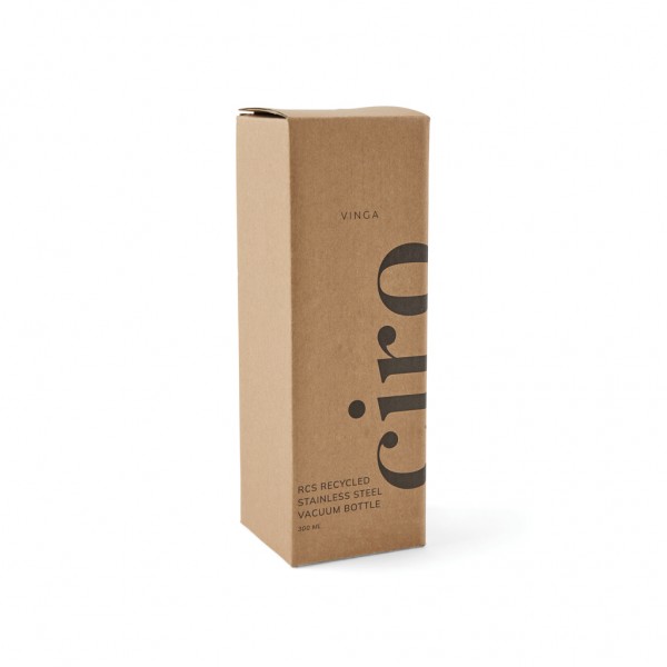 VINGA Ciro RCS recycelte Vakuumflasche 300ml, grau