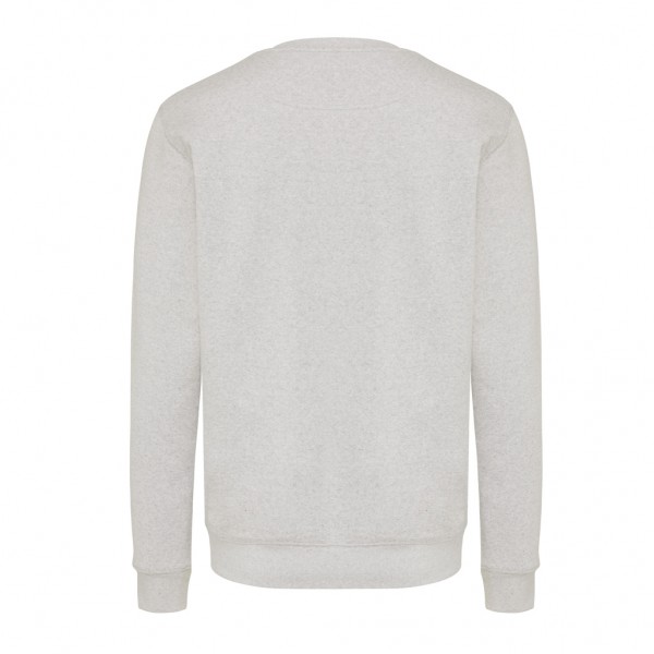 IQONIQ Etosha Lightweight Sweater aus recycelter Baumwolle, light heather grey L