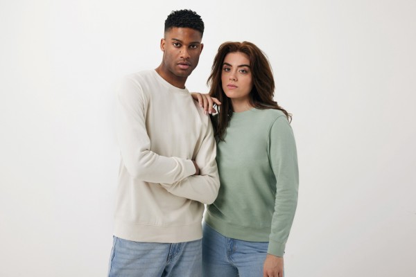 IQONIQ Etosha Lightweight Sweater aus recycelter Baumwolle, ivory white M