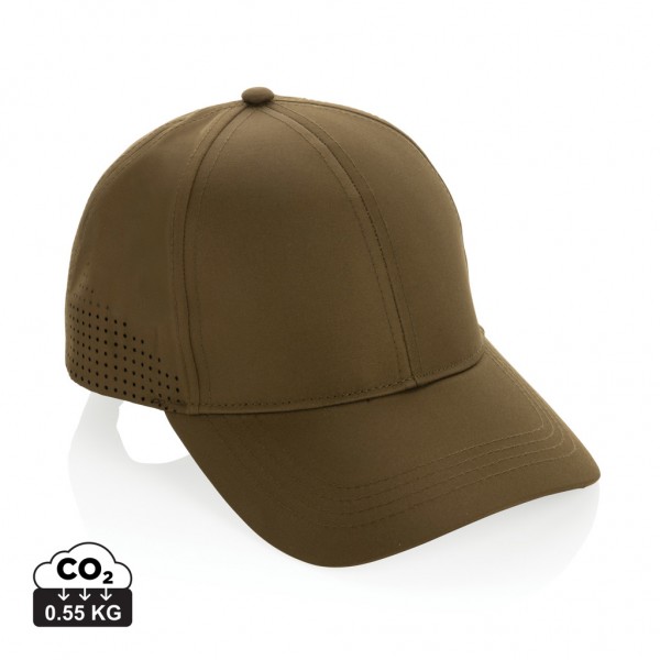 Impact AWARE™ rPET 6-Panel-Sportkappe, grün