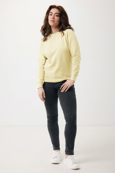 IQONIQ Etosha Lightweight Sweater aus recycelter Baumwolle, cream yellow XL