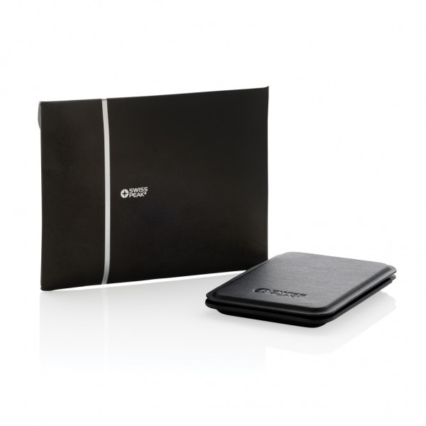 Magstand magnetische Handytasche mit Ständer aus RCS rec. PU, schwarz