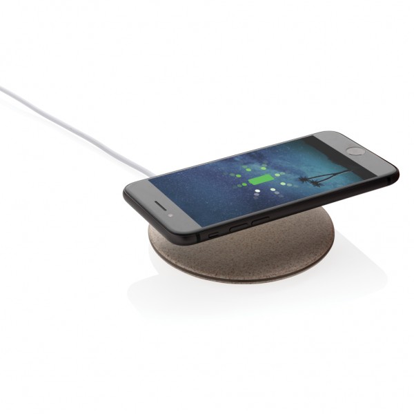 5W Weizenstroh Wireless Charger, khaki