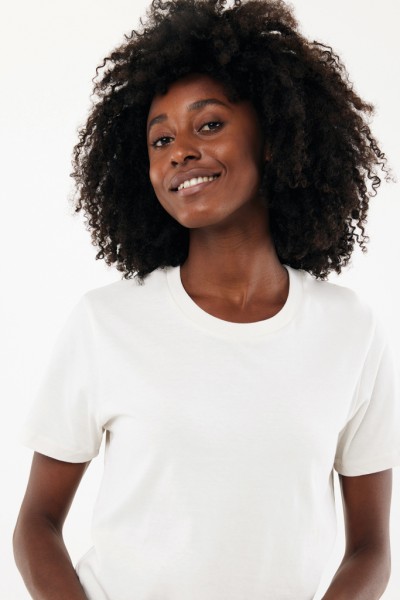 IQONIQ Brett T-Shirt aus recycelter Baumwolle, ivory white XS