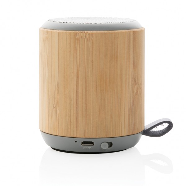 Bambus und Stoff 3W Wireless Speaker, braun