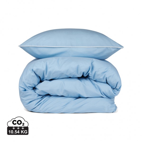 VINGA Marston OCS Bio-Baumwoll-Bettwäsche, 4er-Set, blau