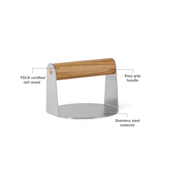 VINGA Paso Smash Burgerpresse, braun