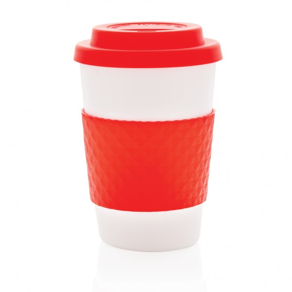 Wiederverwendbarer Kaffeebecher 270ml, rot