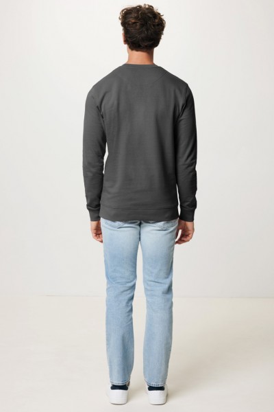 IQONIQ Zion Rundhals-Sweater aus recycelter Baumwolle, anthrazit XL