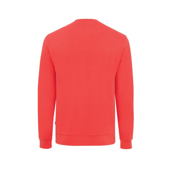 IQONIQ Zion Rundhals-Sweater aus recycelter Baumwolle, luscious red M