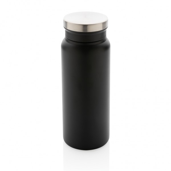 RCS recycelte Stainless Steel Vakuumflasche 600ml, schwarz
