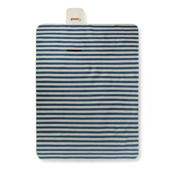 VINGA Alba große GRS rPET Picknickdecke, navy blau