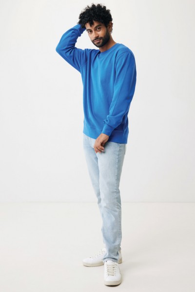 IQONIQ Etosha Lightweight Sweater aus recycelter Baumwolle, Königsblau S