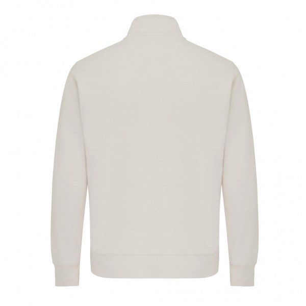 IQONIQ Elgon Quarter-Zip-Sweater aus rec. Baumwolle, ivory white XXXL