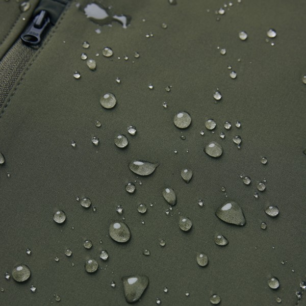 IQONIQ Makalu Herren Softshelljacke aus recyceltem Polyester, khaki XXXL