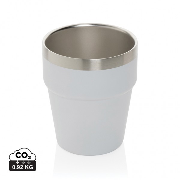 Clark Doppelwandige RCS Kaffeetasse 300ml, weiß