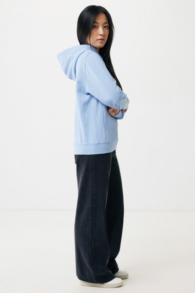 IQONIQ Yengo Hoodie mit Seitentaschen aus rec. Baumwolle, sky blue XXS