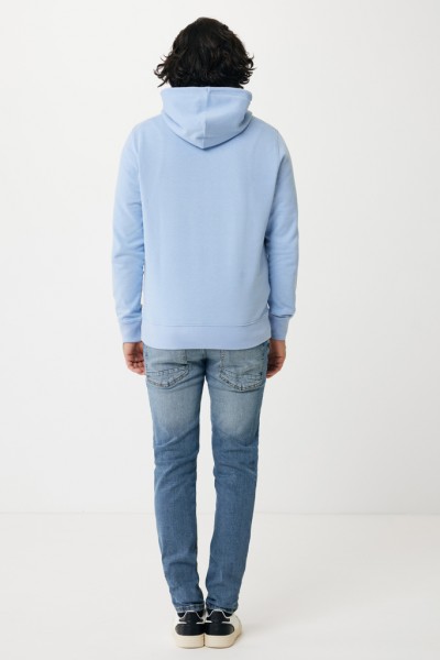 IQONIQ Rila Lightweight Hoodie aus recycelter Baumwolle, sky blue XXS