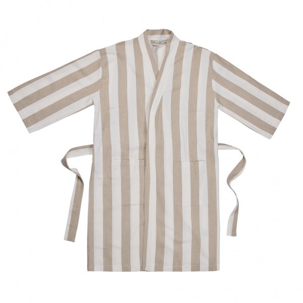 VINGA Ornos GRS Hamam-Bademantel L/XL, beige