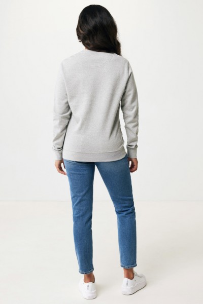 IQONIQ Denali ungefärbt. Rundhals-Sweater aus recycelter BW, heather grey XXXL
