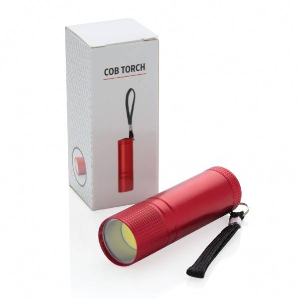 COB Taschenlampe, rot