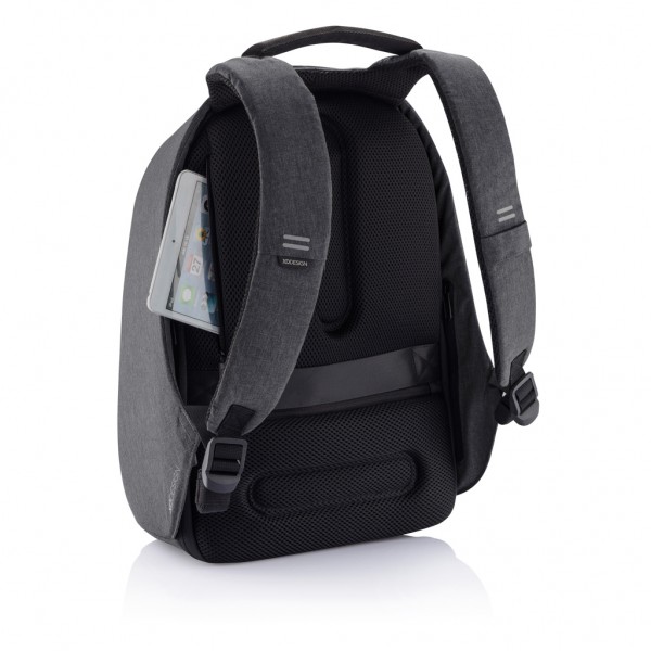 Bobby Hero Regular Anti-Diebstahl-Rucksack, schwarz