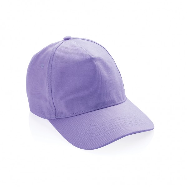 Impact 5 Panel Kappe aus 280gr rCotton mit AWARE™ Tracer, lavender