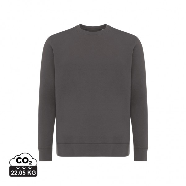IQONIQ Etosha Lightweight Sweater aus recycelter Baumwolle, anthrazit XXXL