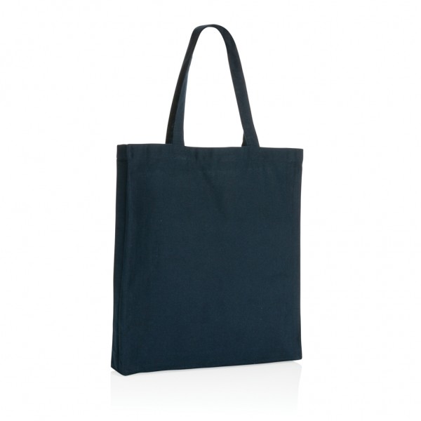 Impact AWARE™ recycelte Baumwolltasche 145gr mit Boden, navy blau