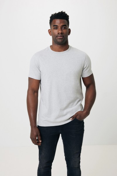 IQONIQ Manuel ungefärbtes T-Shirt aus recycelter Baumwolle, heather grey S