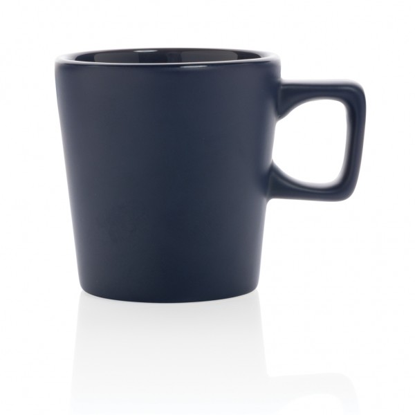 Moderne Keramik Kaffeetasse, 300ml, navy blau