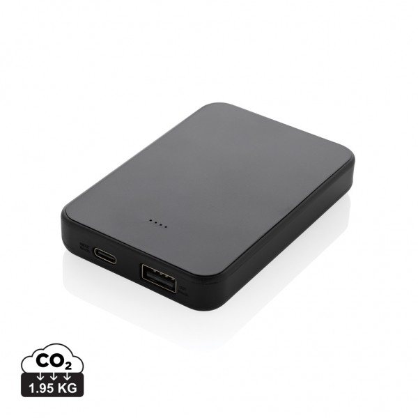 Boostcore 5.000mAh Powerbank aus RCS rec. Kunststoff, schwarz