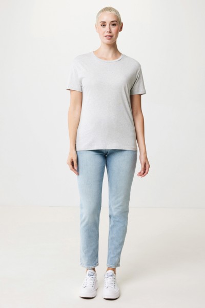 IQONIQ Yala Damen T-Shirt aus recycelter Baumwolle, light heather grey M