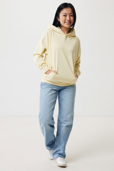 IQONIQ Yengo Hoodie mit Seitentaschen aus rec. Baumwolle, cream yellow XL