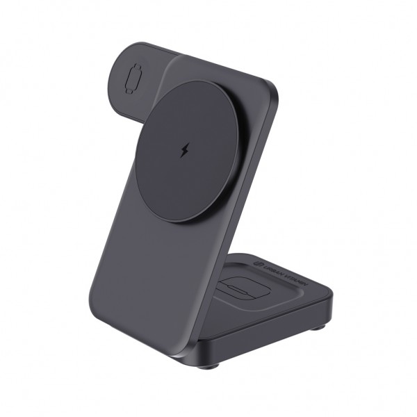Urban Vitamin Arcadia 15W 3in1 Magnet-Charger aus RCS rABS, schwarz