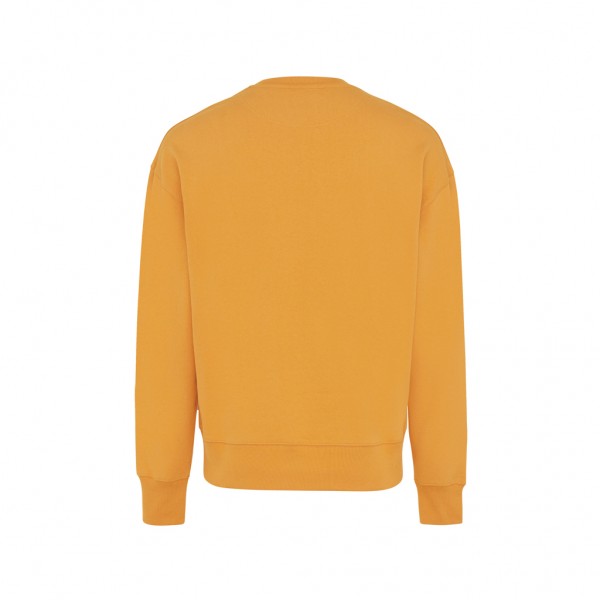 IQONIQ Kruger Relax-Rundhals-Sweater aus recycelt. Baumwolle, sundial orange L