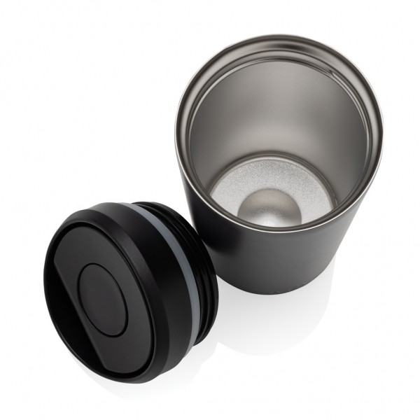 Avira Alix Klickbecher aus RCS rec. Stahl 400ml, schwarz