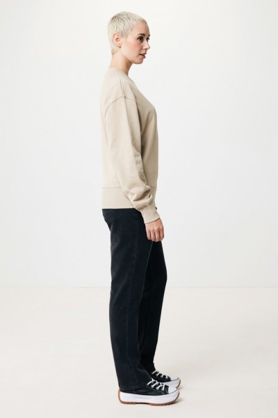 IQONIQ Kruger Relax-Rundhals-Sweater aus recycelt. Baumwolle, desert XXS