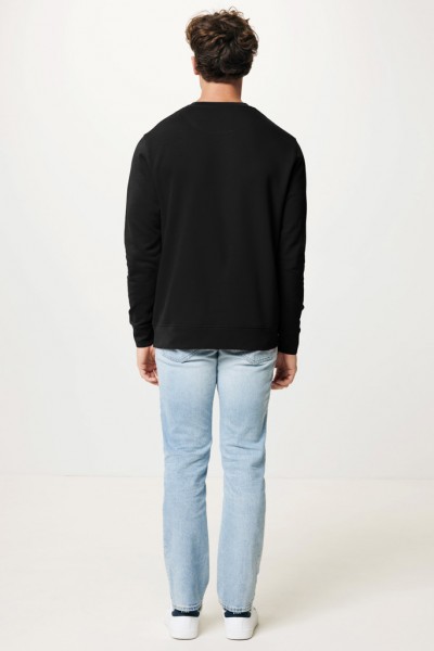 IQONIQ Etosha Lightweight Sweater aus recycelter Baumwolle, schwarz L