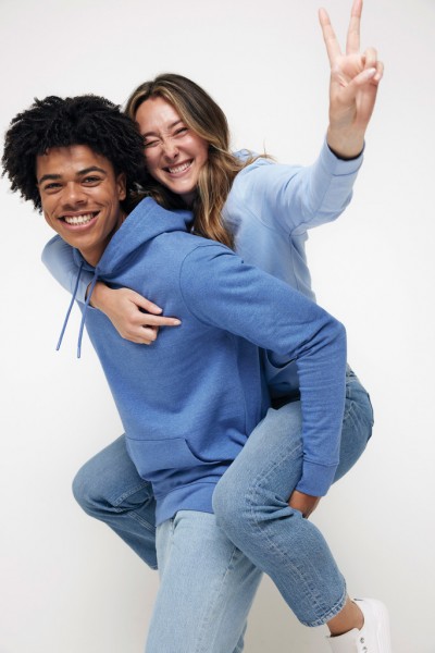 IQONIQ Jasper Hoodie aus recycelter Baumwolle, sky blue XL