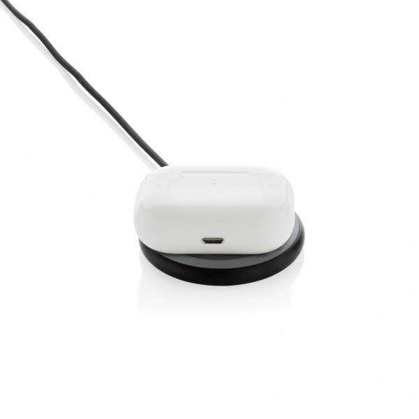 Magnapad magnetisches 3-in-1 15W Ladepad aus RCS rPlastik, schwarz