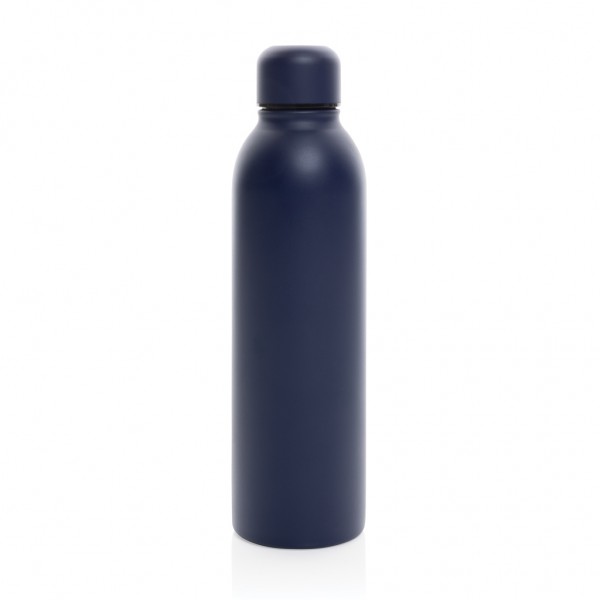 RCS recycelte Stainless Steel Vakuumflasche, navy blau