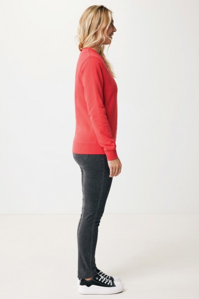 IQONIQ Zion Rundhals-Sweater aus recycelter Baumwolle, luscious red M