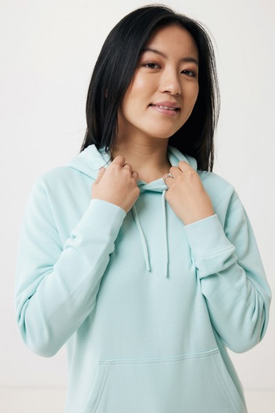 IQONIQ Rila Lightweight Hoodie aus recycelter Baumwolle, crushed mint L