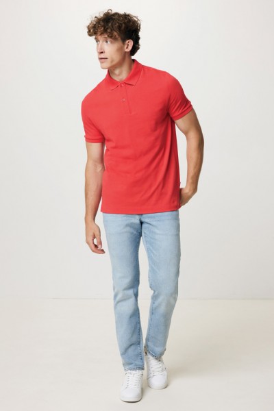 IQONIQ Yosemite Piqué-Poloshirt aus recycelter Baumwolle, luscious red XS