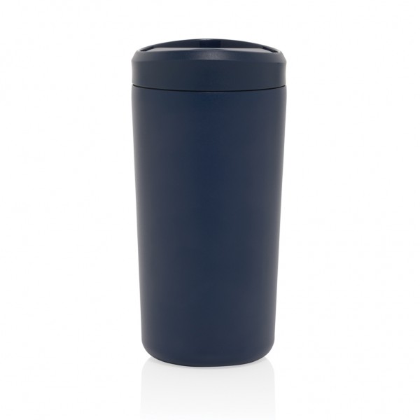 Avira Alix Klickbecher aus RCS rec. Stahl 400ml, navy blau