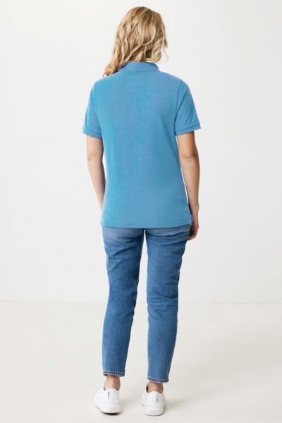 IQONIQ Yosemite Piqué-Poloshirt aus recycelter Baumwolle, tranquil blue XXXL