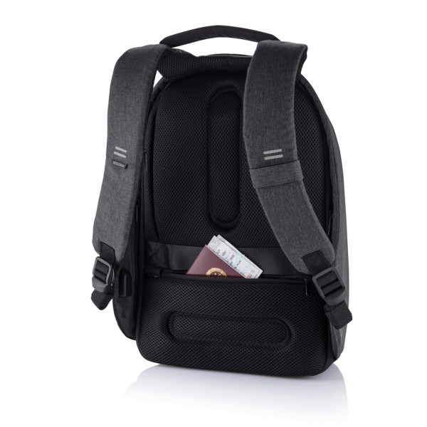 Bobby Hero Small Anti-Diebstahl-Rucksack, schwarz