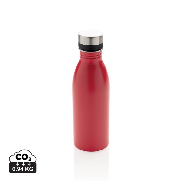 Deluxe Wasserflasche aus RCS recyceltem Stainless-Steel, rot