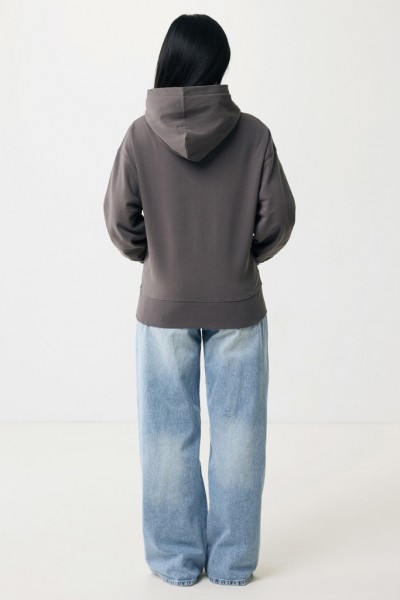 IQONIQ Yoho Relax-Hoodie aus recycelter Baumwolle, anthrazit XXL